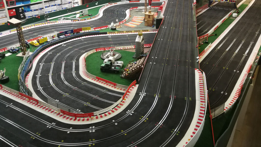 Slot car track overview